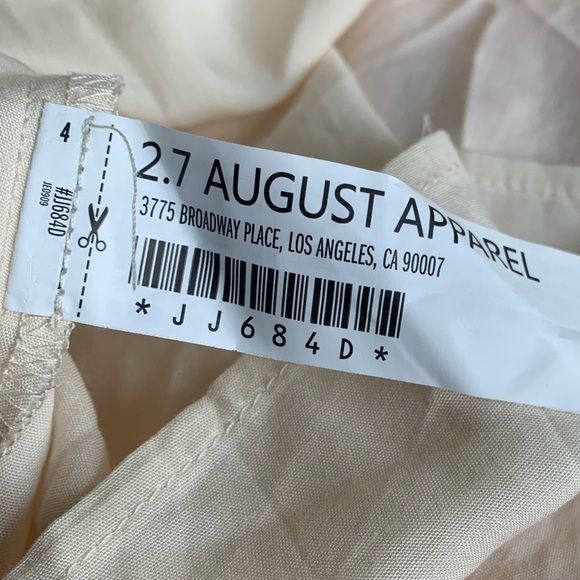 The Impeccable Pig Maxi‎ dress, pastel yellow, pink, peach, beige stripe Flowy S - Picture 9 of 9